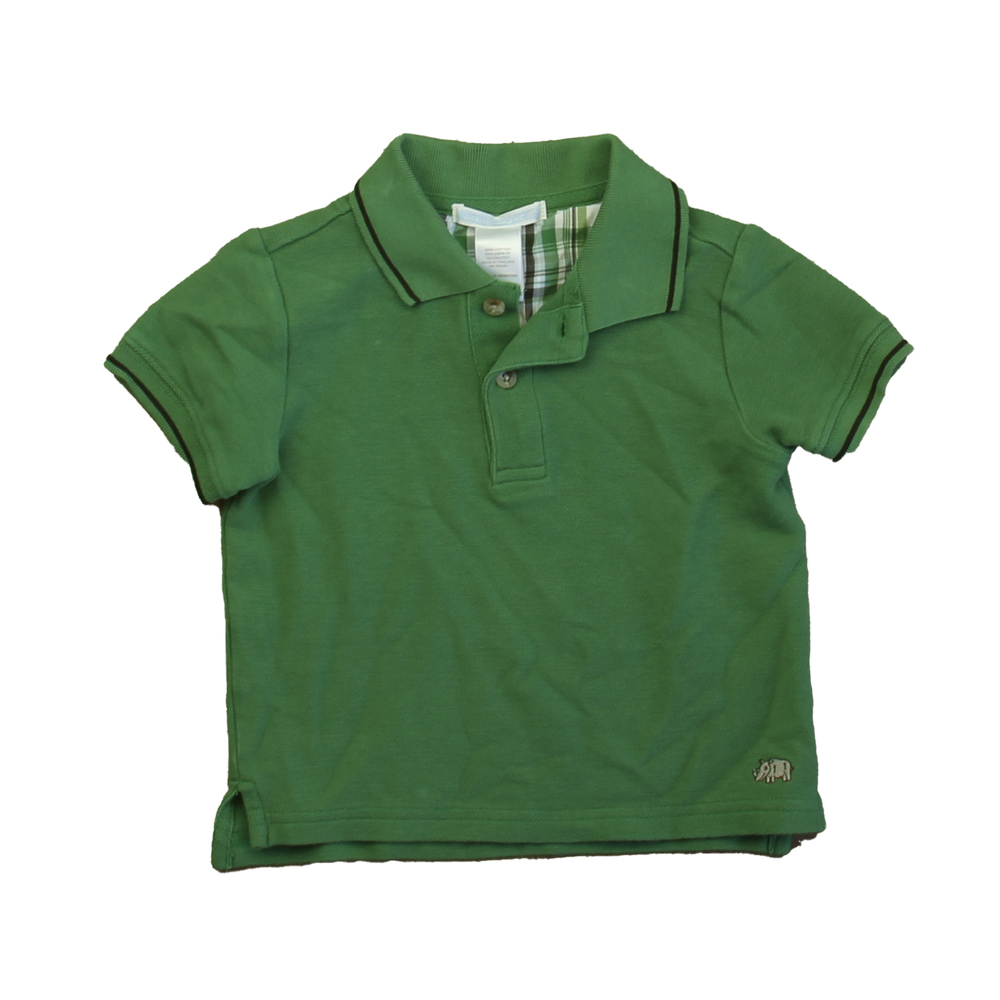 Janie and Jack Boys Green Polo Shirt size: 12-18 Months